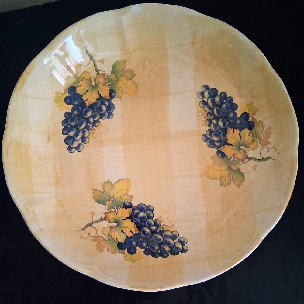 Ceramica Due Torri Grapevine Ceramic Bowl Made In Italy 🇮🇹